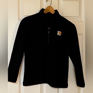 Carhartt Black Garment Top Full Zipper Boys or Girls Long Sleeve Top